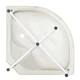 Гідромасажний бокс Lidz Tani SBM90x90.SAT.HIGH.GR, скло тоноване 4 мм - зображення 12