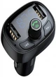 FM Modulator Baseus + АЗУ T-Typed Bluetooth FM Launcher 3,4 A 2USB black (CCTM-01) - изображение 3