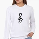 Свитшот женский Скрипичный ключ (Treble clef) (8771-2086) Белый M - изображение 1
