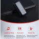 Міні цифровий диктофон акумуляторний Sttwunake A50+, SD до 128 Gb, 20 днів запису, магніт (eg-100313) - зображення 5