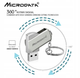 Металлическая USB Флешка 128гб для компьютера Microdata Aluminum 128GB Серый - изображение 4