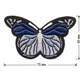 Вышитые нашивки на одежду Embroidery Бабочки набор №3 75х45 мм (68708) - изображение 6