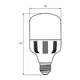 Лампочка Eurolamp E40 (LED-HP-40406) - изображение 3