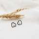 Серьги Xuping сердце 1*0,8см серебристые - изображение 2