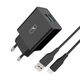 Зарядное устройство SkyDolphin SC30L (2USB, 2.1A) Black (MZP-000170) + кабель Lightning - изображение 1