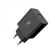 Зарядное устройство SkyDolphin SC30 (2USB, 2.1A) Black (MZP-000169) - изображение 1
