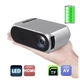 Портативный мультимедийный проектор домашний Projector LED GTM YG-320 серый с динамиком - изображение 10