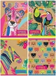 Тетрадь в клетку 18 л Yes Rainbow animal крафт, белила А5 микс 4 дизайна (765083) - изображение 1