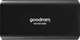 Dysk SSD Goodram HX100 256GB USB 3.2 Type-C TLC Black (SSDPR-HX100-256) Zewnętrzny - obraz 1