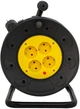 Удлинитель сетевой на катушке Patron 10 А 250 В 3х1.5 мм² 4 розетки 25 м Black-Yellow (PN-CAB-REL-25A-4) - изображение 2