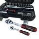 Набор инструментов 110 ед. INTERTOOL1/2 "& 1/4", 110 ед., SUPER LOCK STORM, Cr-V - изображение 2
