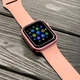 Смарт часы Airplus T500+ MAX Smart Watch Series 7. Цвет розовый. Алюминиевый корпус, съемный ремешок. - изображение 2