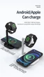 Зарядка беспроводная Qi 2in1 wireless charger JYD WC109 |15W Max| Black Док-станция для iPhone + iWatch + Airpods (WC109B) - изображение 3