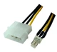 Переходник питания MOLEX (молекс) 4 pin -> 3 pin для кулера fan кулер кабель питание cooler (528894786) Разноцветный - изображение 5