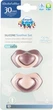 Пустышка Canpol Babies Pure Color силиконовая симметричная 6-18 месяцев Розовая 2 шт (22/645_pin) - изображение 5