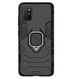 Чехол Ring case для Samsung Galaxy S10 Lite (G770) бронированный бампер с кольцом черный - изображение 1