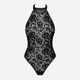 Эротическое боди женское Obsessive Softily XXL Черное (5901688233559) - изображение 1
