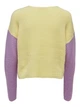 Пуловер ONLY ONLNICCI L/S BLOCK PULLOVER EX KNT XS Розовый 15257294-Rose Smoke-Detail:CROCUS PETAL/PASTEL YEL - изображение 5