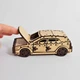 Деревянный 3D пазл 3DBRT Конструктор авто Хетчбек RN4 Светлое-темное дерево - изображение 3