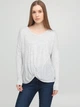 Лонгслив длинный женский Stradivarius 4359135210 S Серый (KAY2000001325612) - изображение 1