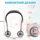 Вентилятор на шею Fan 360° Чёрно Красный Портативный мини USB охладитель с подсветкой - изображение 11