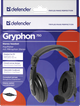 Гарнітура Defender Gryphon HN-750 Black (63750) (5780412) - изображение 2