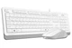 Клавіатура і миша A4Tech F1010 дротові White - зображення 3