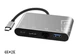 USB-hub Ewell USB 3.1 Type-C to HDMI / USB3.0 / Type-C /Ethernet, black (EW300) - изображение 3