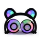 Наушники LINX Bear Ear Headphone Наушники с медвежья ушками LED подсветка 350 mAh Черный (SUN1859) - изображение 4