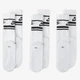 Набор мужских носков высоких Nike Everyday Essential DX5089-103 38-42 3 пары Белый/Черный (196148786217) - изображение 4