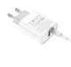Блок живлення Hoco. C80A Швидка зарядка Quick Charge 3.0 USB 18W + Type C 20W Білий - зображення 3