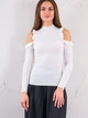 Свитер с открытыми плечами Urban Bliss EB18749 S (44979S) Белый - изображение 1