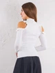 Свитер с открытыми плечами Urban Bliss EB18749 S (44979S) Белый - изображение 2