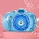 Детский фотоаппарат для мыльных пузырей Bubble cam Голубой игрушка со световыми и звуковыми эффектами - изображение 3