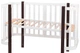 Кровать Babyroom Луна (120x60) белый - венге - изображение 4