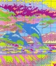 Набор для вышивания по нанесённой на канву схеме "Underwater world". AIDA 14CT printed,40*49 см - изображение 8