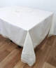 Скатерть Maison Royale Лен с кружевом 160x220 Lale Cream - изображение 1