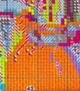 Набор для вышивания по нанесённой на канву схеме"Cat and oil painting".AIDA 14CT printed,54*48см - изображение 7