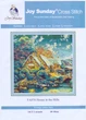 Набор для вышивания по нанесённой на канву схеме "House in the Hills". AIDA 14CT printed 40*40 см - изображение 2