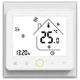 Программируемый терморегулятор In-Therm PWT 002 Wi-Fi белый матовый с сенсорным экраном для электрического теплого пола и радиаторов, адаптивное недельное программирование, защита от детей. - изображение 1