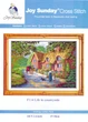 Набор для вышивания по нанесённой на канву схеме "Life in countryside ".AIDA 14CT printed , 47*36 см - изображение 2