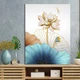 Картина Золотой цветок и стрекоза30x40 см (P0514) - изображение 3
