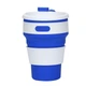 Складаний силіконовий стакан для напоїв(кави, чаю) Collapsible Coffee Cup (350 мл, синій) - зображення 5