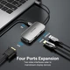 Док-станція USB3.1 Type-C --> HDMI/VGA/USB 3.0/PD 100W Hub 4-in-1 Vention - изображение 4