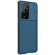 Карбоновая накладка Nillkin Camshield (шторка на камеру) для Samsung Galaxy S21 Ultra Синий / Blue - изображение 2