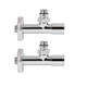 Комплект кранов SD Forte 1/2" НР для полотенцесушителя угловой SF395W15 - изображение 3