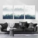 Модульная картина Холстович Forest landscape 90х40 см. Для гостиной, спальни, интерьера. - изображение 1