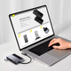 HUB адаптер Type-C Baseus Magic Multifunctional Type-C with a Retractable Clip Standard Edition переходник хаб (CAHUB-DA0G) - изображение 6