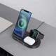 Зарядка беспроводная Qi 3 в 1 BOROFONE BQ10 |15W Max| Док-станция для iPhone + iWatch + Airpods Black (BQ10) - изображение 7