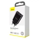 Сетевое зарядное устройство BASEUS Speed Mini Dual U Charger |2USB, 2A, 10.5W Black (CCFS-R01) - изображение 8
